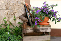 Der kleine Mann vor der Haust&uuml;r